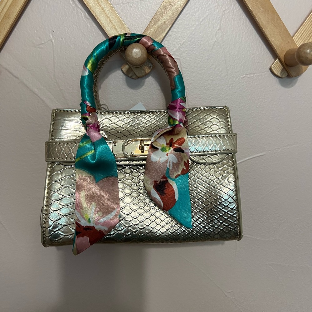 Metallic Gold Purse for Girls